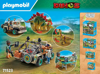 Playmobil Dinos Research Camp with Dinos (71523) – Explorer Base with Walkie‑Talkie, Microscope & Dino Eggs – Sustainable Adventure Playset for Children Aged 4+