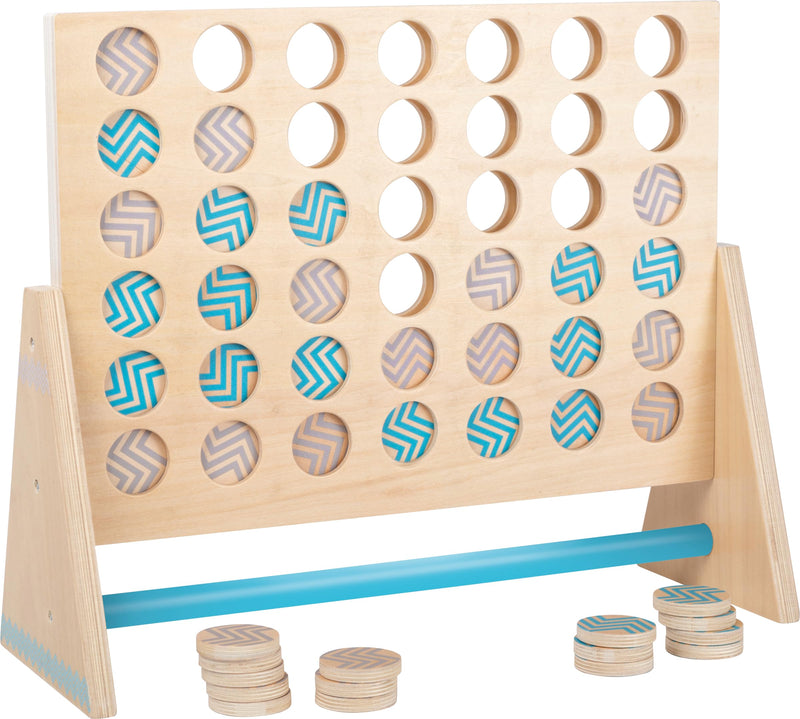 Small Foot Four in a Row XXL Active, Made of Wood, FSC 100% Certified, Game Classic in Huge, 12031, Multicoloured
