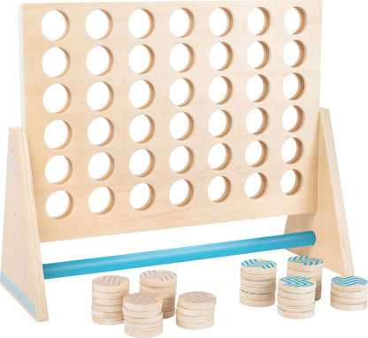 Small Foot Four in a Row XXL Active, Made of Wood, FSC 100% Certified, Game Classic in Huge, 12031, Multicoloured