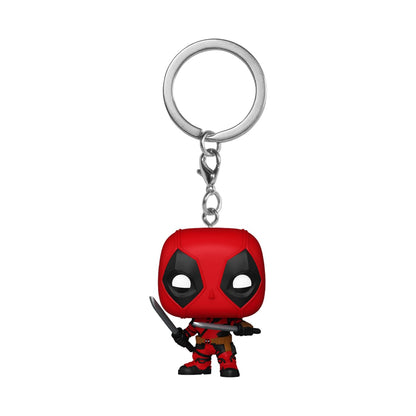 Funko Pop! Keychain: Deadpool & Wolverine - Deadpool - Neuartiger Schlüsselanhänger - Vinyl-Minifigur Zum Sammeln - Strumpffüller - Geschenkidee - Offizielle Handelswaren - Movies Fans - Minifigur