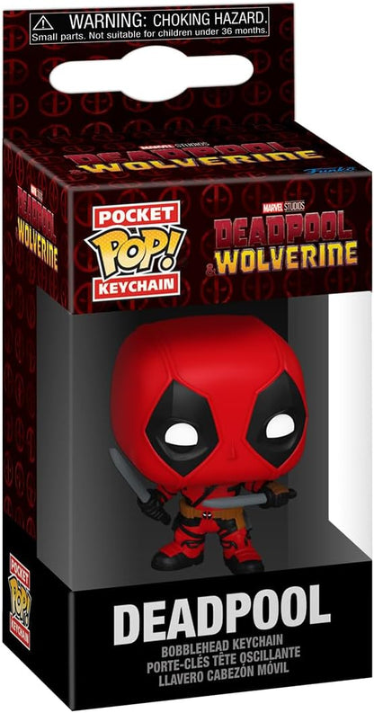 Funko Pop! Keychain: Deadpool & Wolverine - Deadpool - Neuartiger Schlüsselanhänger - Vinyl-Minifigur Zum Sammeln - Strumpffüller - Geschenkidee - Offizielle Handelswaren - Movies Fans - Minifigur