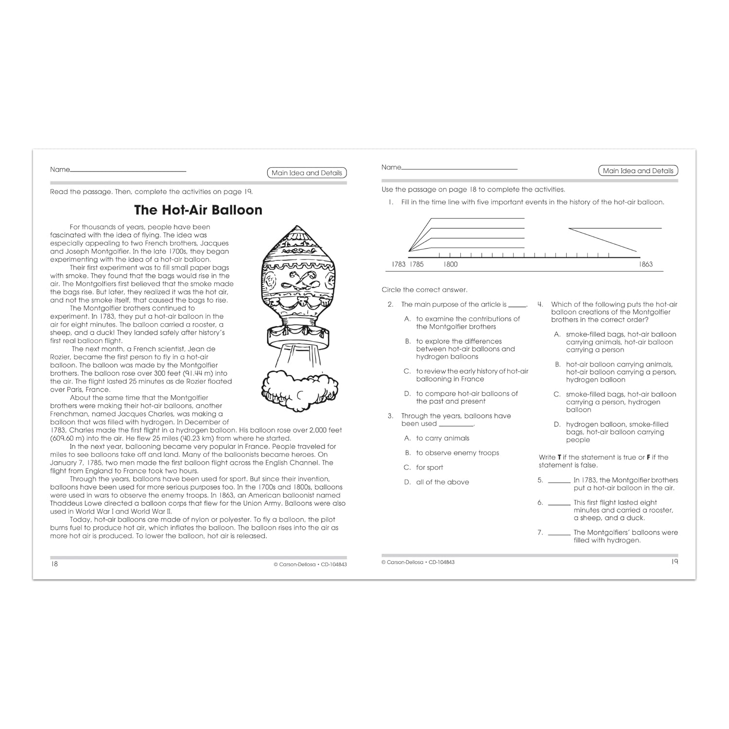 Reading Comprehension, Grade 5