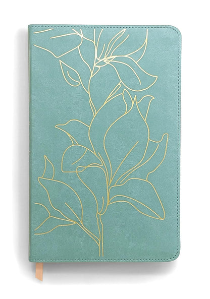 NLT Student Bible, Thinline Reference, Filament-Enabled Edition (Leatherlike, Tropical Iris Teal Blue, Indexed, Red Letter)