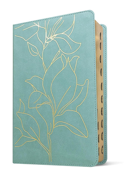 NLT Student Bible, Thinline Reference, Filament-Enabled Edition (Leatherlike, Tropical Iris Teal Blue, Indexed, Red Letter)