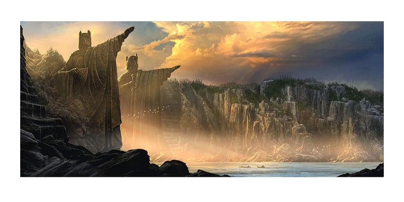 Le Seigneur des Anneaux impression Art Print The Argonath - Pillars of the Kings 59 x 30 cm