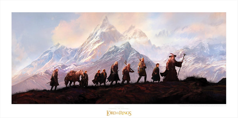 Herr der Ringe Kunstdruck The Fellowship of the Ri
