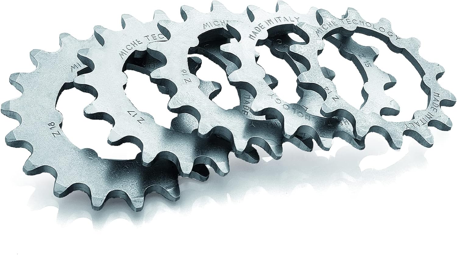 Miche Fixed Sprocket Unisex 1/8 Track Sprocket 14 tooth Silver