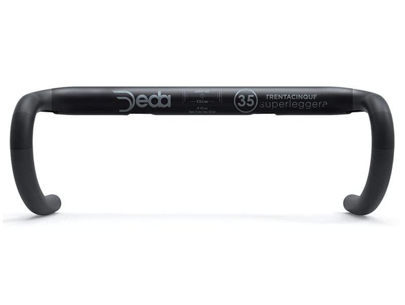 Deda Elementi Superleggera 35 Carbon UD, H/Bar 46 Cm, POB Finish, My18 Cintre vélo Mixte, Noir, 461815