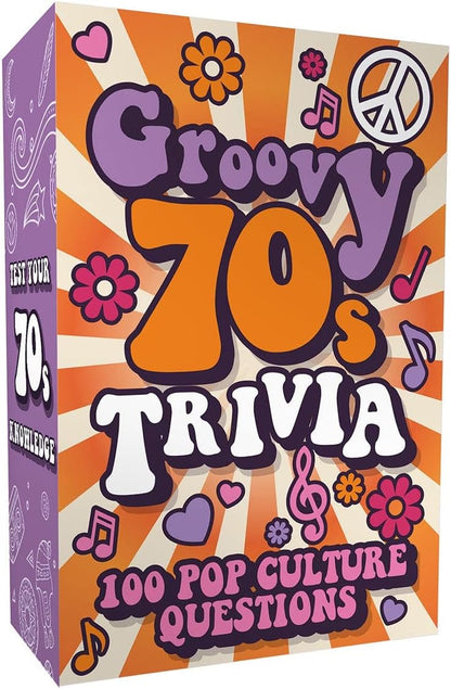 Gift Republic Groovy 70's Decade Trivia-Spiel