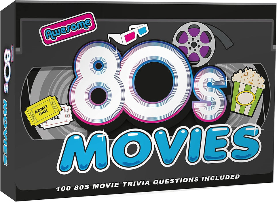 Gift Republic Awesome 80s Movie Trivia 100 Cards Questions Game, Multicolor, GR490122