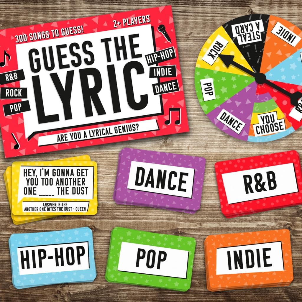 Gift Republic The Lyric Kartenspiele Mehrfarbig 6.89 x 4.53 x 2.76cm
