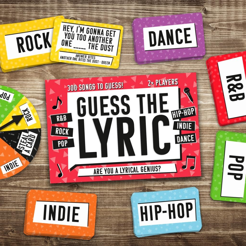 Gift Republic The Lyric Kartenspiele Mehrfarbig 6.89 x 4.53 x 2.76cm