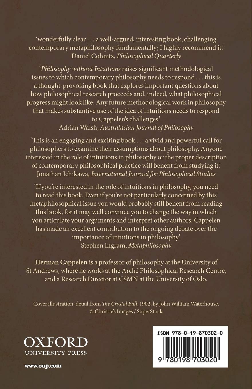 Philosophy without Intuitions
