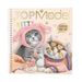 Depesche 12965 TOPModel Kitty - Dress Me Up Sticker Book with 24 Pages of Pre-Printed Cat Designs for Your Own Design, Includes 11 Sticker Sheets