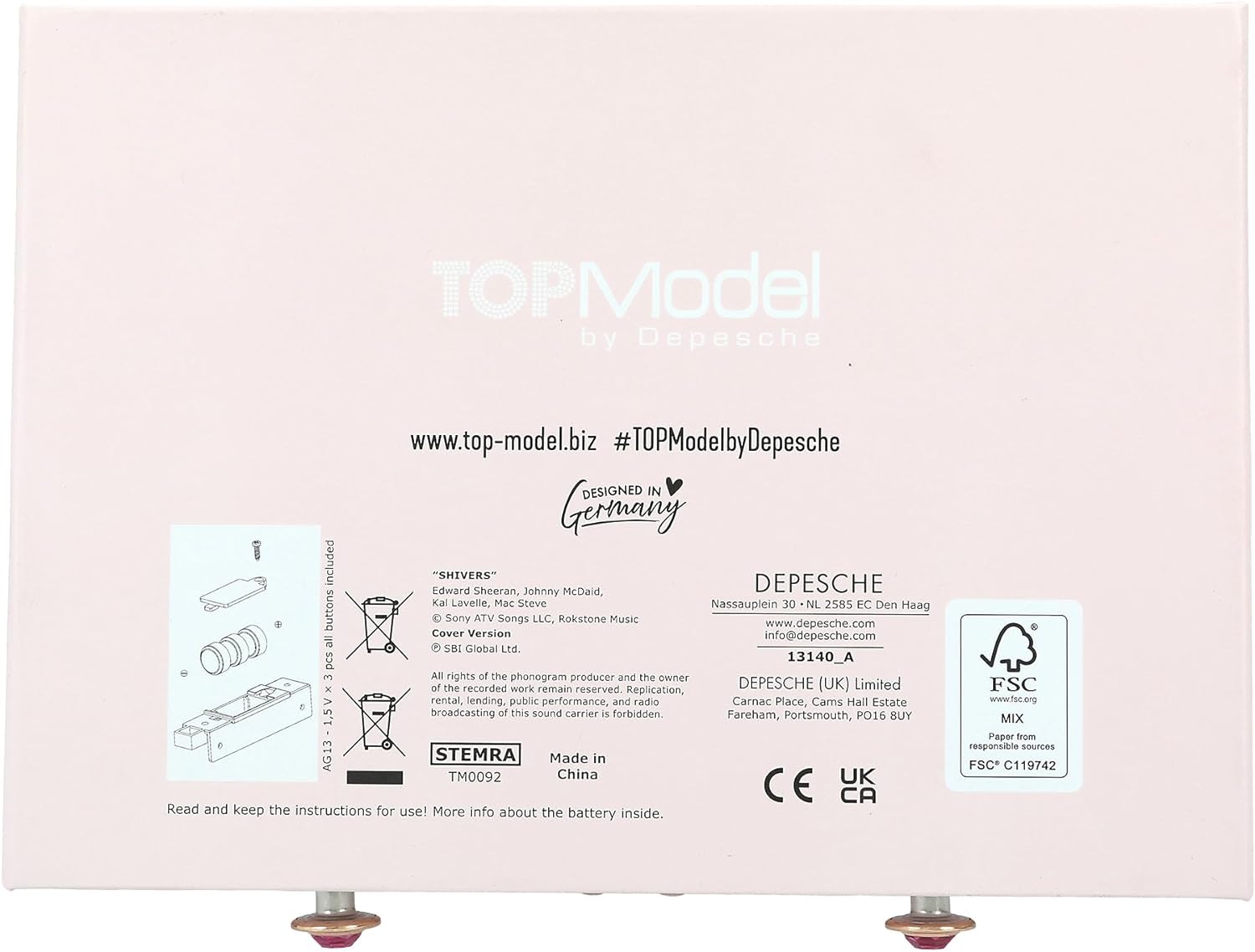Topmodel - Jewelry W/Code And Music - Pink (0413140)