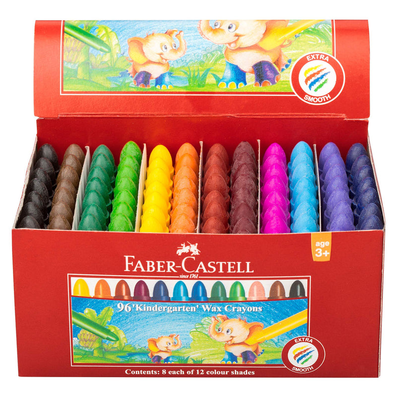 Faber Castell 120044 Faber Chublets kleurpotloden, 12 kont kleuren (Pak van 96)