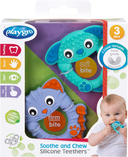 Playgro - Soothe & Chew Silicone Teethers (10188759)