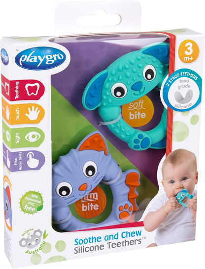Playgro - Soothe & Chew Silicone Teethers (10188759)