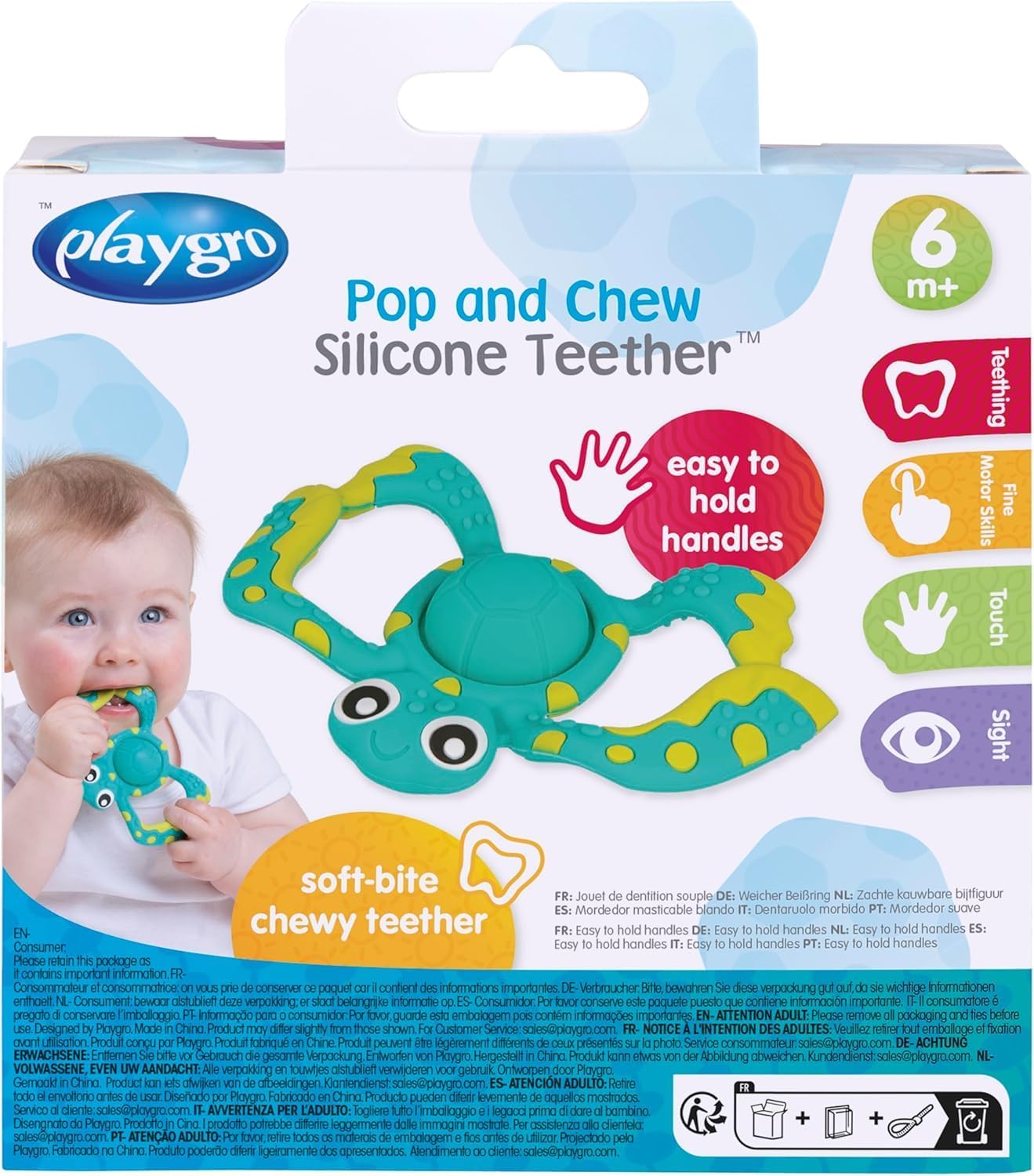 Playgro Pop and Chew Silicone Teether