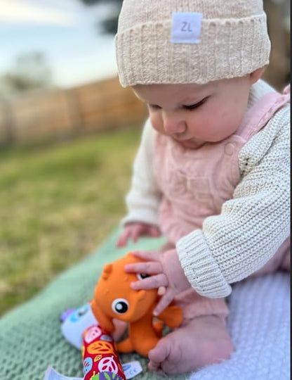 Eco Play Natuurlijke Rubber Pooky Puppy- Oranje