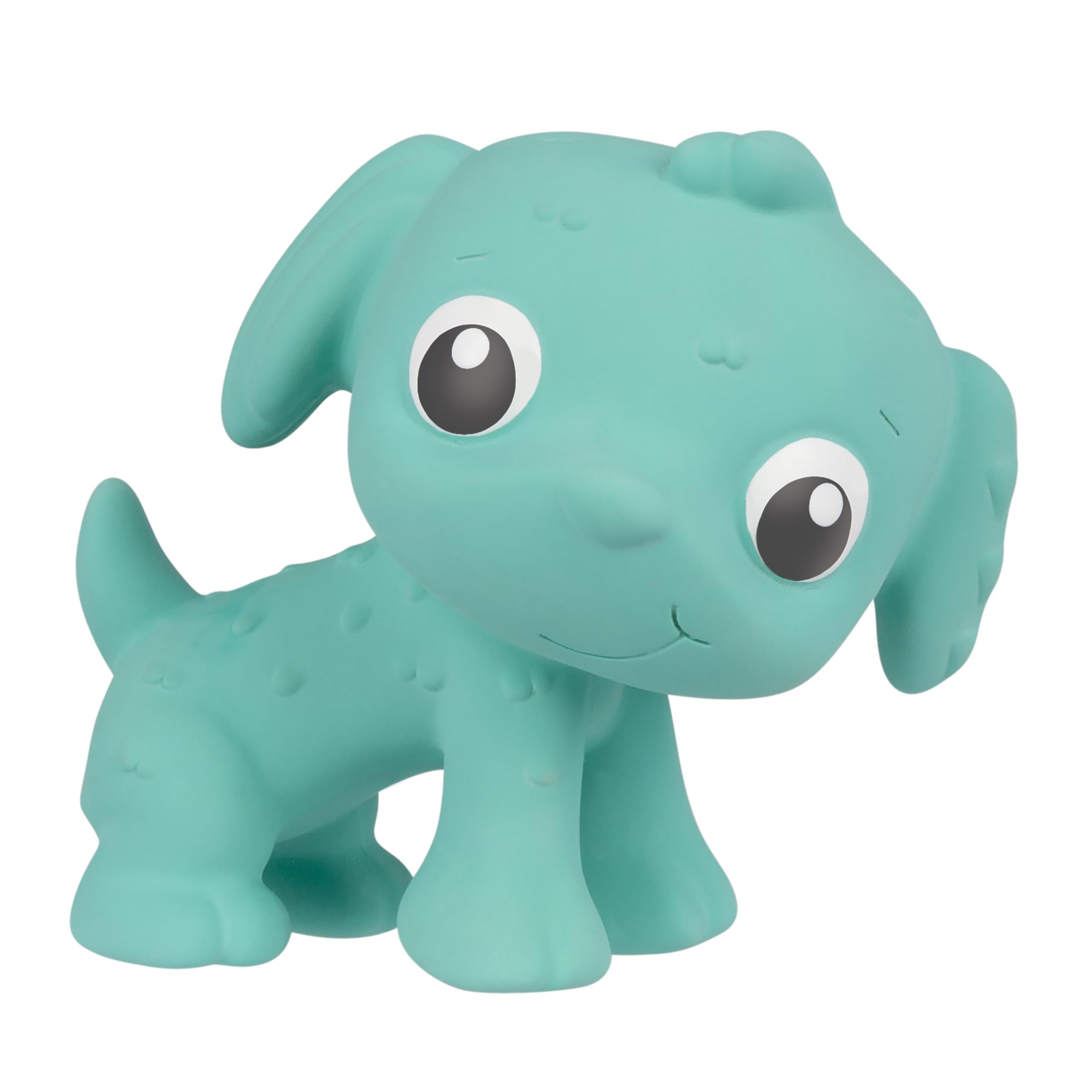 Playgro - Eco Play Natural Rubber Pooky Puppy - Turquoise (10188823)