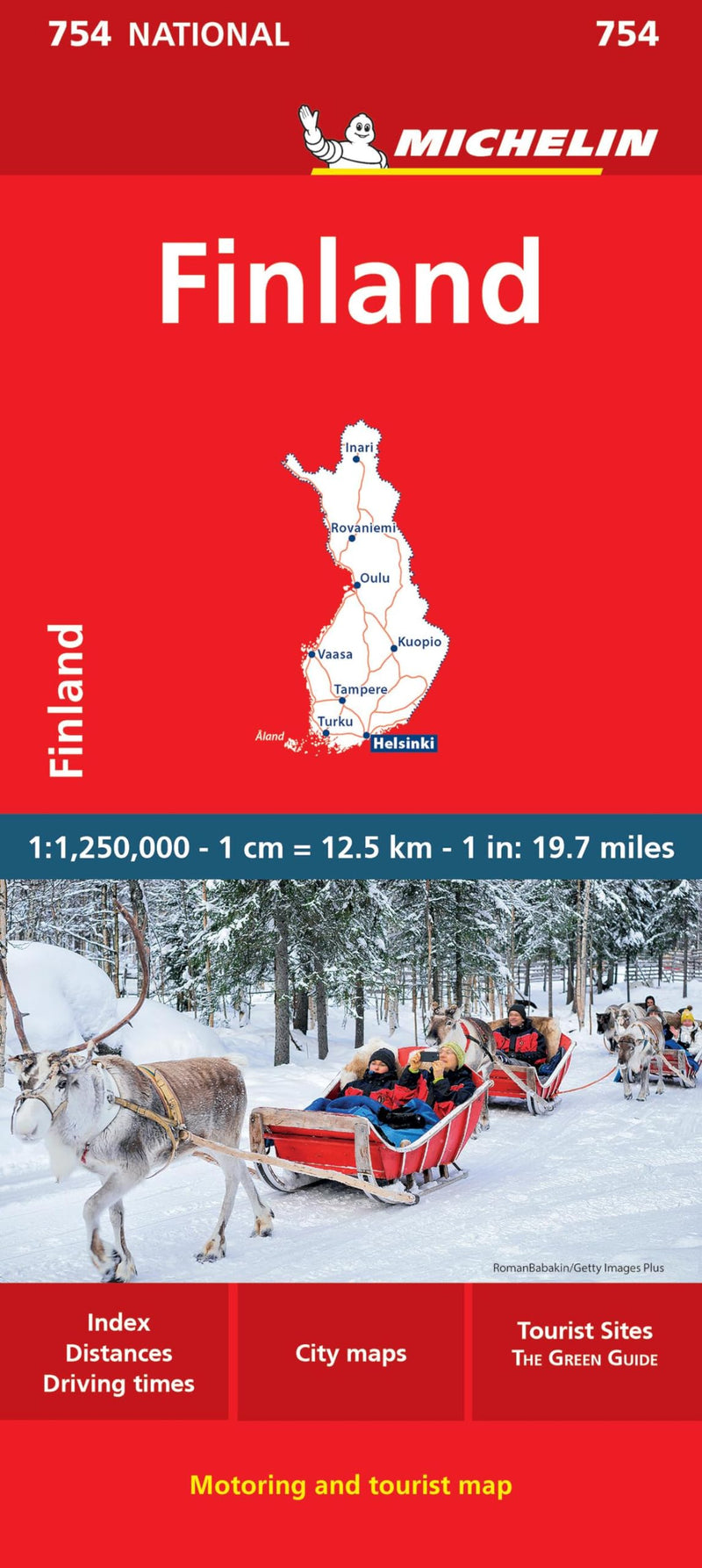 Finland - Michelin National Map 754: Map (Maps/Country Michelin