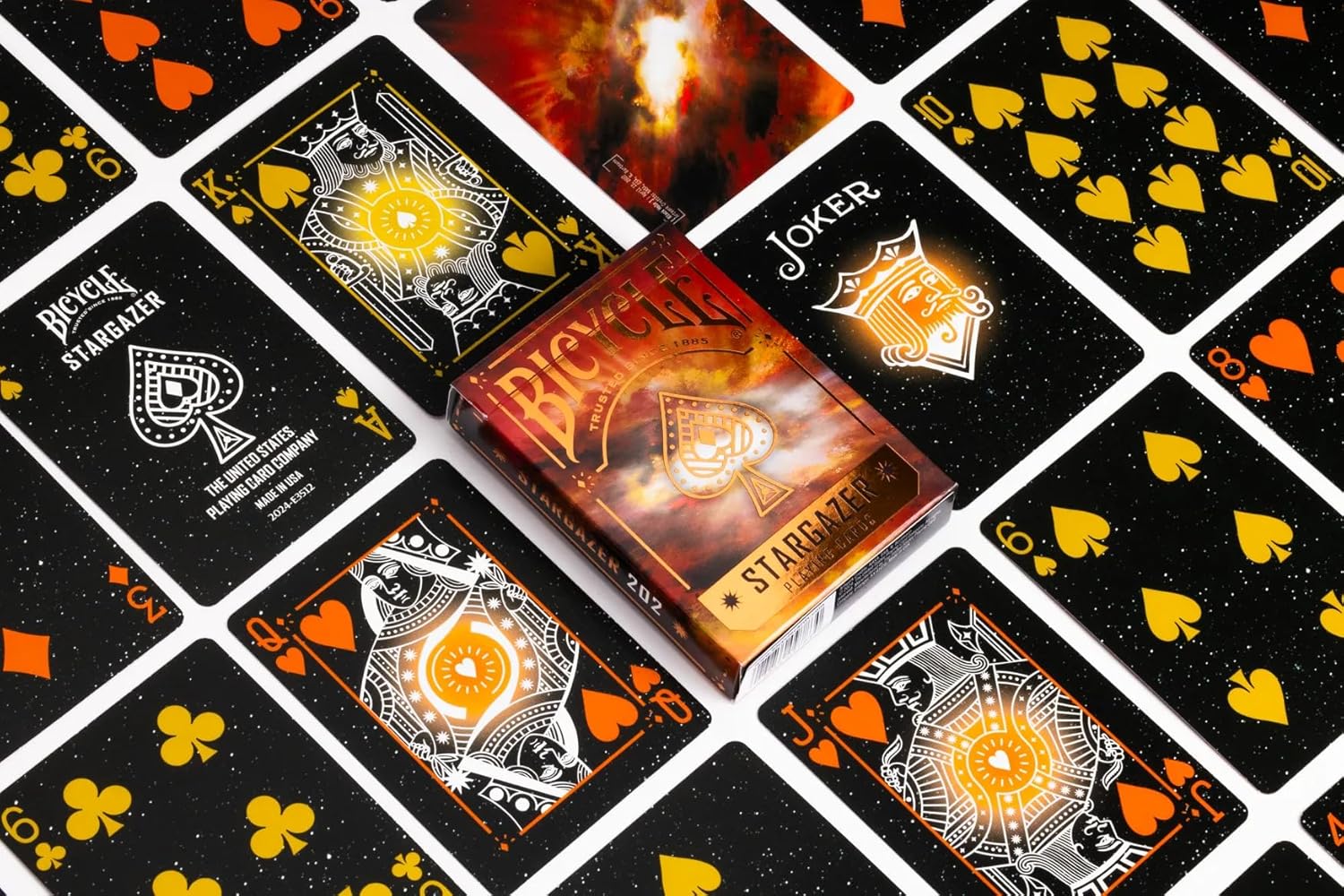 Bicycle Stargazer 202 Playing Cards Hubble Telescope Imagery of Crab Nebula - 1 Deck, Air Cushion Finish, Professional, Superb Handling & Durability, Great Gift For Card Collectors