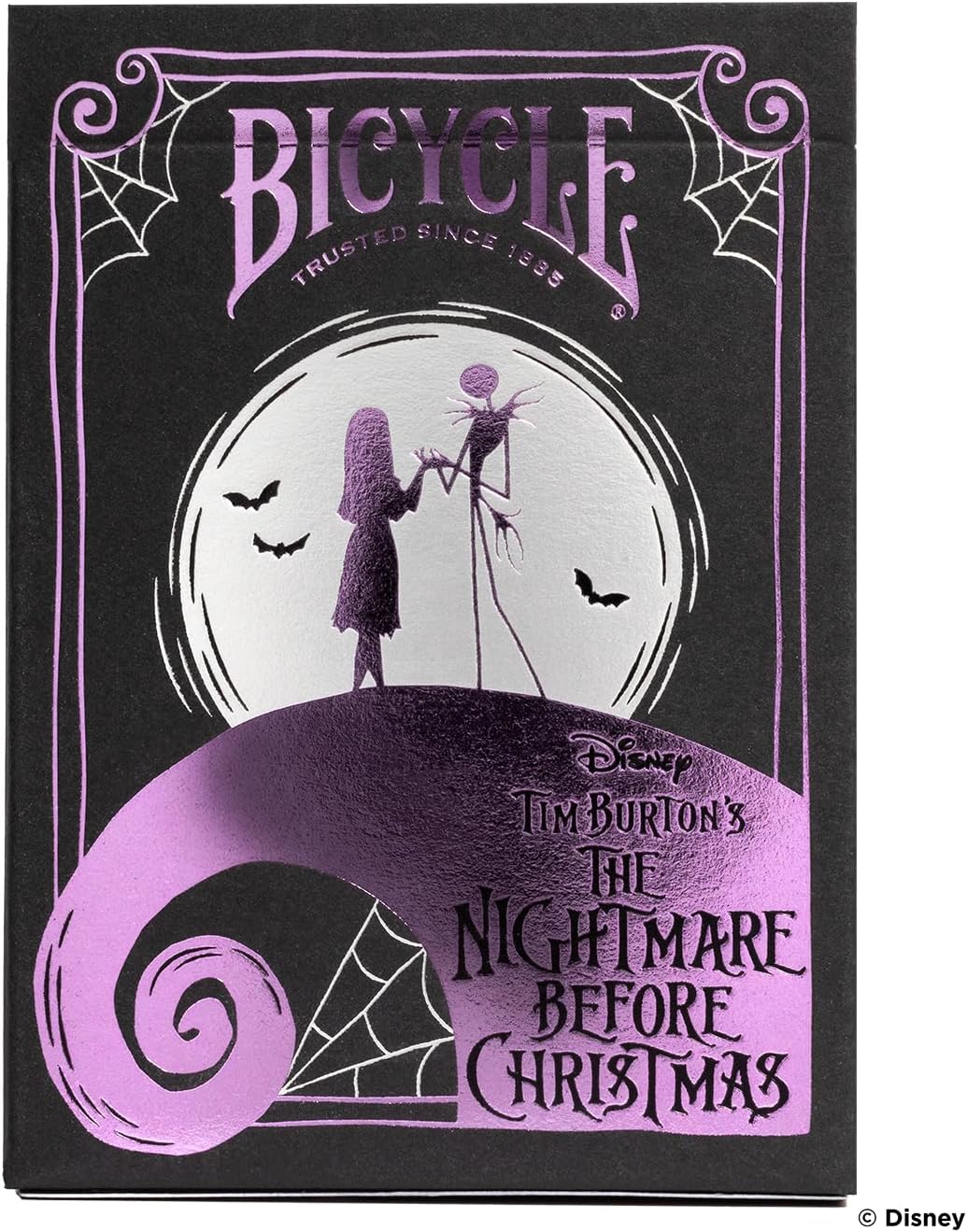 Bicycle Disney Nightmare Before Christmas Playing Cards - 1 Deck, Air Cushion Finish, Professional, Superb Handling & Durability, Great Gift For Card Collectors, White