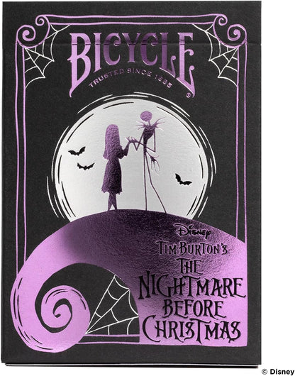 Bicycle Disney Nightmare Before Christmas Playing Cards - 1 Deck, Air Cushion Finish, Professional, Superb Handling & Durability, Great Gift For Card Collectors, White