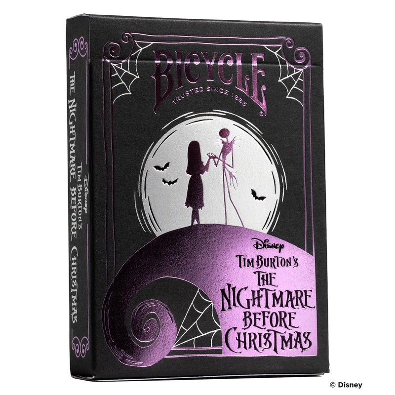 Bicycle Disney Nightmare Before Christmas Playing Cards - 1 Deck, Air Cushion Finish, Professional, Superb Handling & Durability, Great Gift For Card Collectors, White