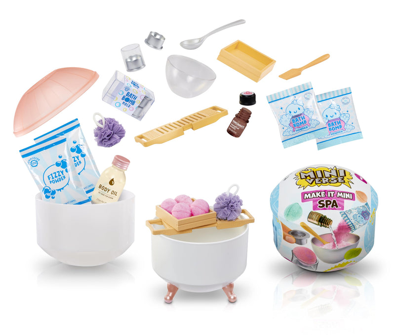 MGA's Miniverse Make It Mini Spa Series - Mini Collectibles in Mystery Blind Packaging - DIY Spa Products that Really Work - NOT EDIBLE - Collectibles for Teens, Adults, Collectors and Kids