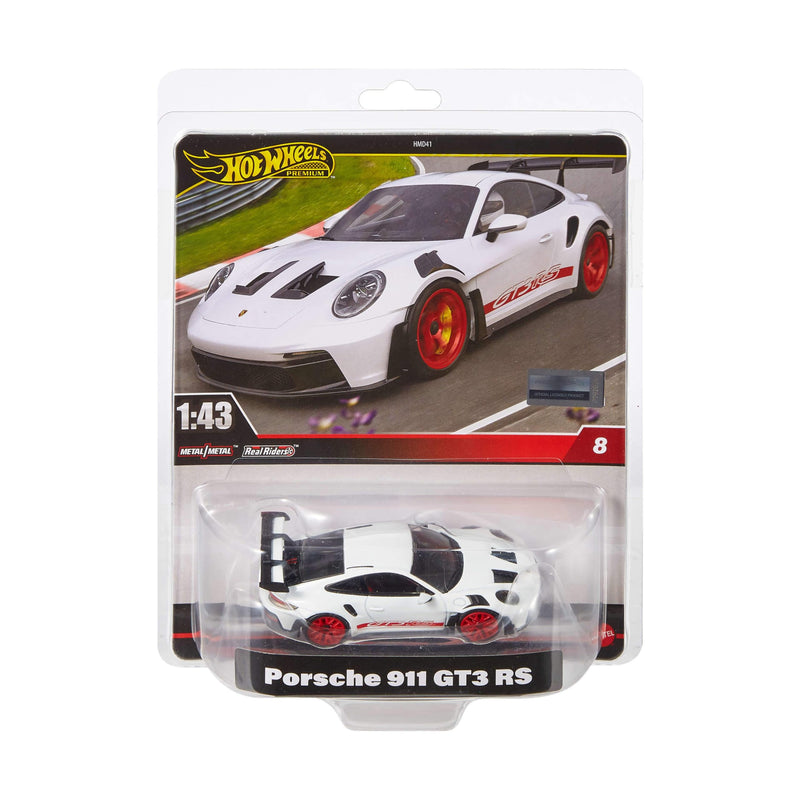Hot Wheels Premium 1:43rd Scale Vehicle, Officially Licensed Replicas for Adult Collectors, Real Riders Tires, Metal/Metal Body & Chassis, HWT03