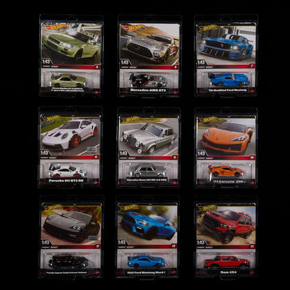 Hot Wheels Premium 1:43rd Scale Vehicle, Officially Licensed Replicas for Adult Collectors, Real Riders Tires, Metal/Metal Body & Chassis, HWT03