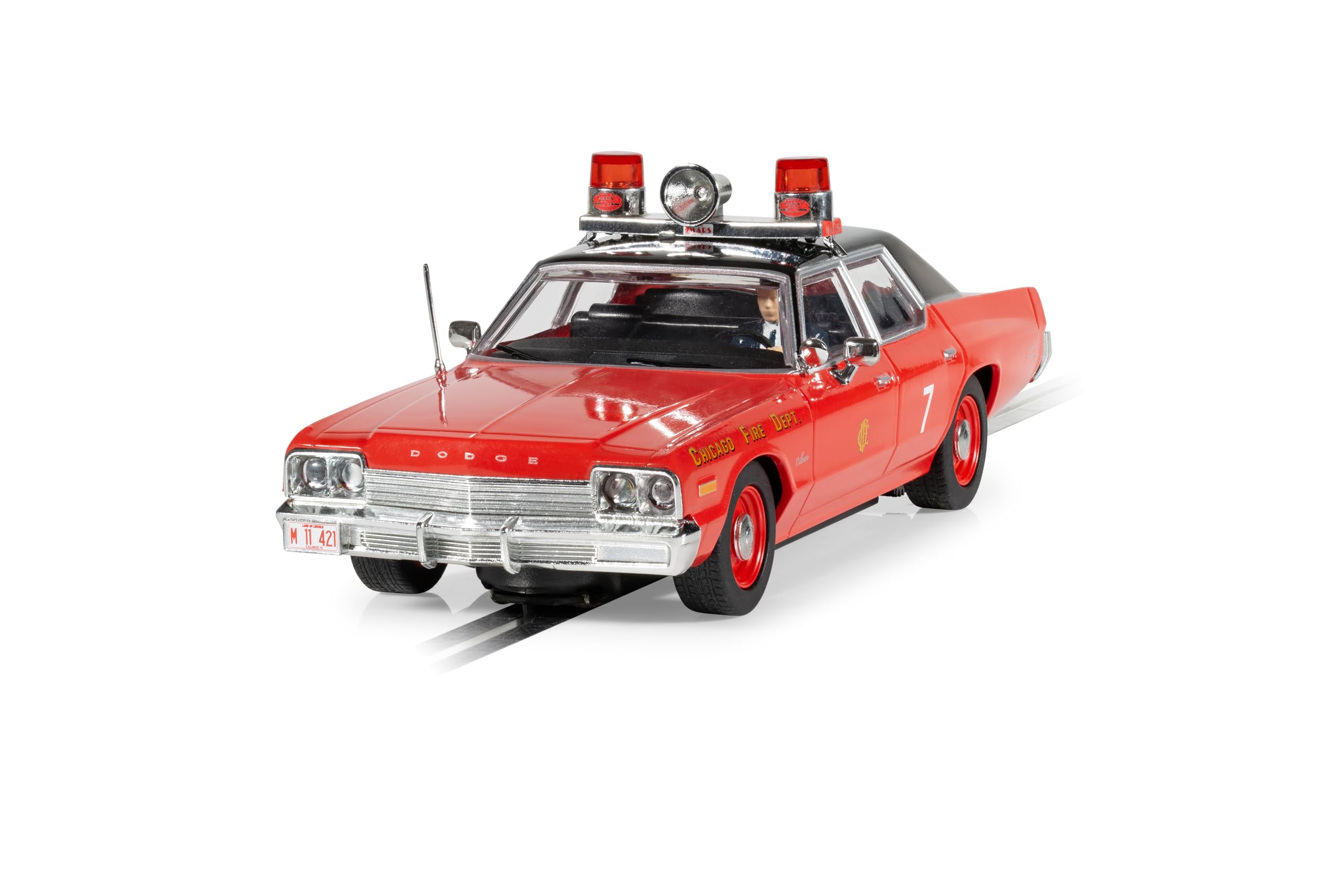 Scalextric C4408 Dodge Monaco - Chicago Fire Department Cars - USA/Classic