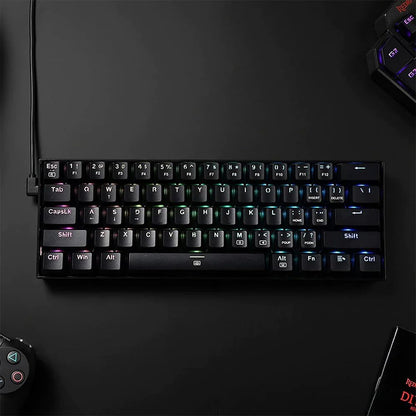 Redragon Dragonborn RGB – Mechanical Gaming Keyboard – Network Switches – with Detachable USB Type-C Cable – Black (Black)