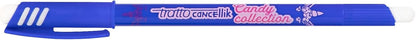 Tratto Cancellik Pack of 4 + Heart Shaped Eraser