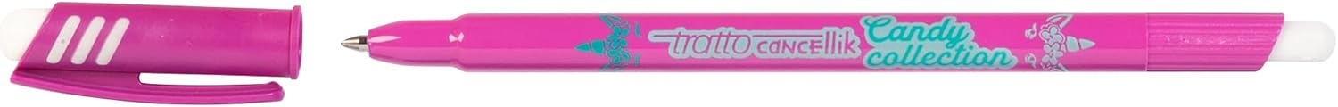 Tratto Cancellik Pack of 4 + Heart Shaped Eraser