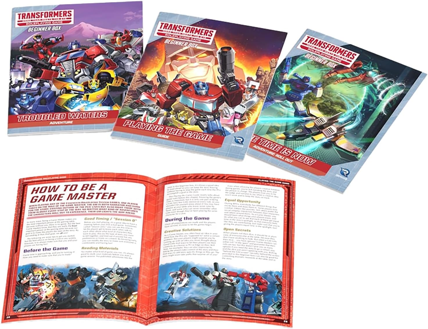 Renegade Game Studios | Transformers RPG: Beginner Box: Roll Out | Roleplaying Game | Ages 14+ | 2-8 Players
