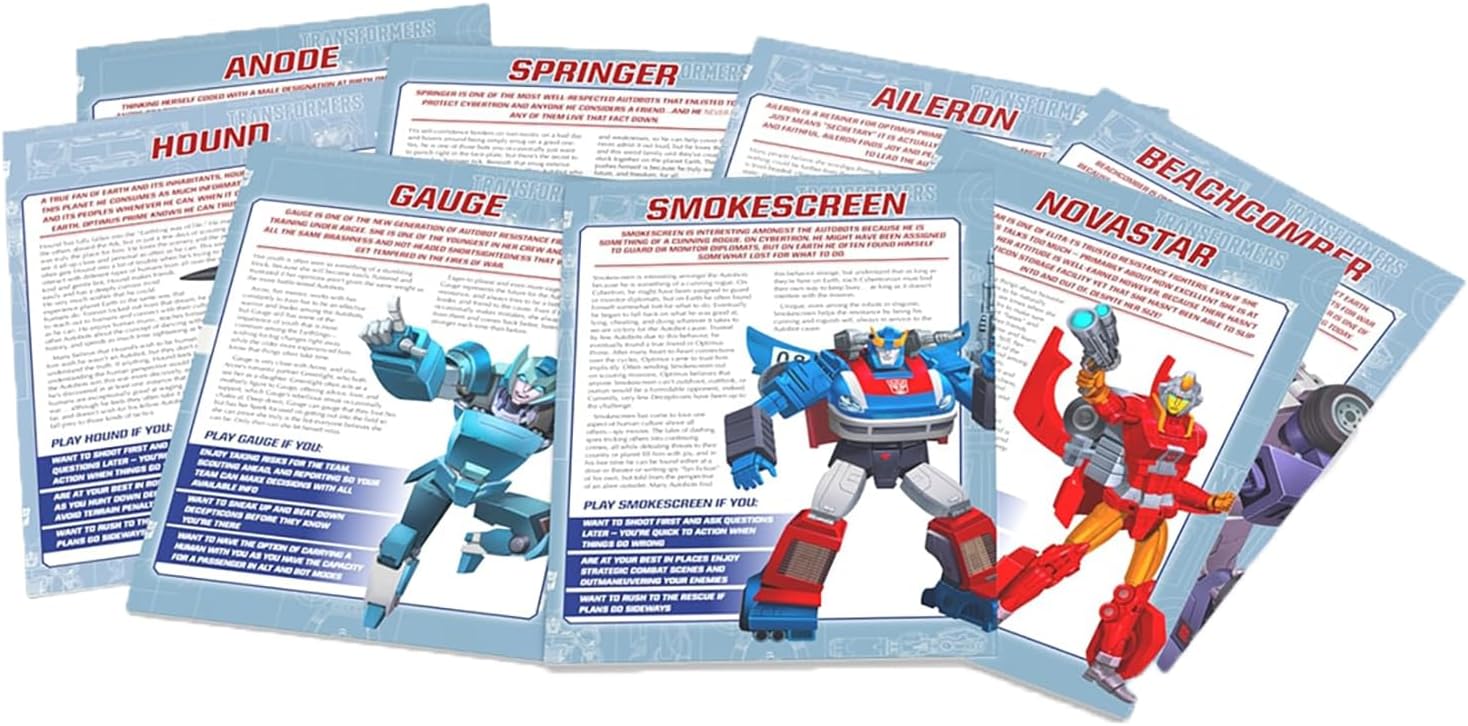 Renegade Game Studios | Transformers RPG: Beginner Box: Roll Out | Roleplaying Game | Ages 14+ | 2-8 Players