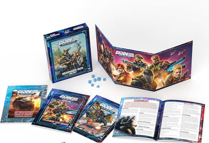 G.I. Joe Roleplaying Game Beginner Box for 2-6 Players - Ages 14+ Dice GM Screen and Adventures Included!