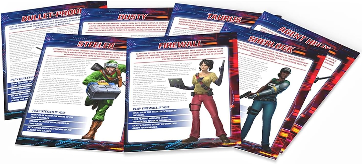 G.I. Joe Roleplaying Game Beginner Box for 2-6 Players - Ages 14+ Dice GM Screen and Adventures Included!