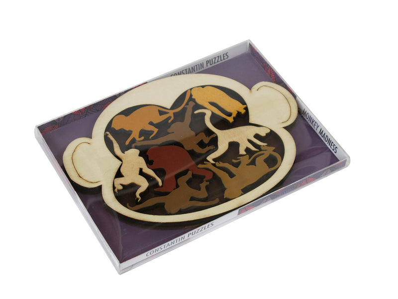 Constantin- Monkey Madness Rompecabezas, Color Natural (Recent Toys C5068