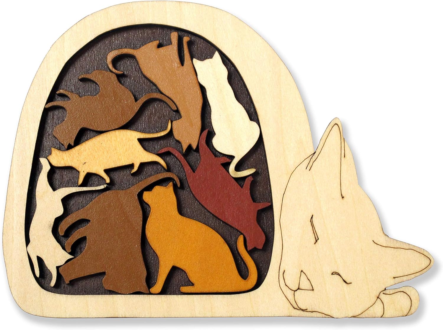 Constantin C5069 Cat Basket Puzzle, Natural