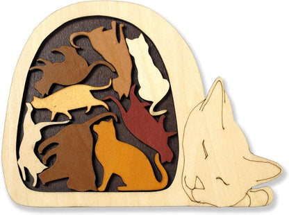 Constantin C5069 Cat Basket Puzzle, Natural