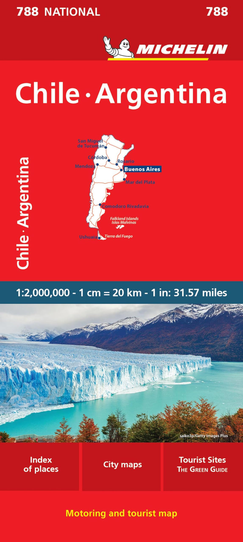 Chile Argentina - Michelin National Map 788: Map (Maps/Country Michelin