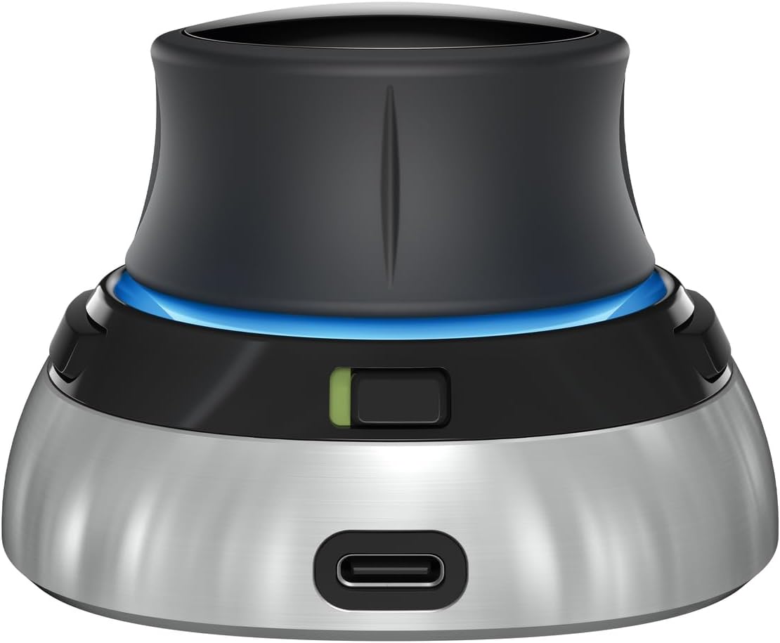 3Dconnexion SpaceMouse Wireless (Bluetooth Edition, 3D-Maus, kabellos, schwarz