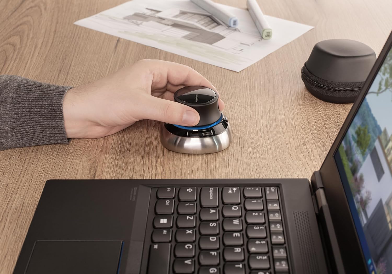 3Dconnexion SpaceMouse Wireless (Bluetooth Edition, 3D-Maus, kabellos, schwarz