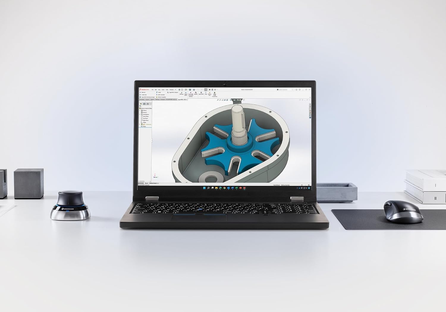 3Dconnexion SpaceMouse Wireless (Bluetooth Edition, 3D-Maus, kabellos, schwarz