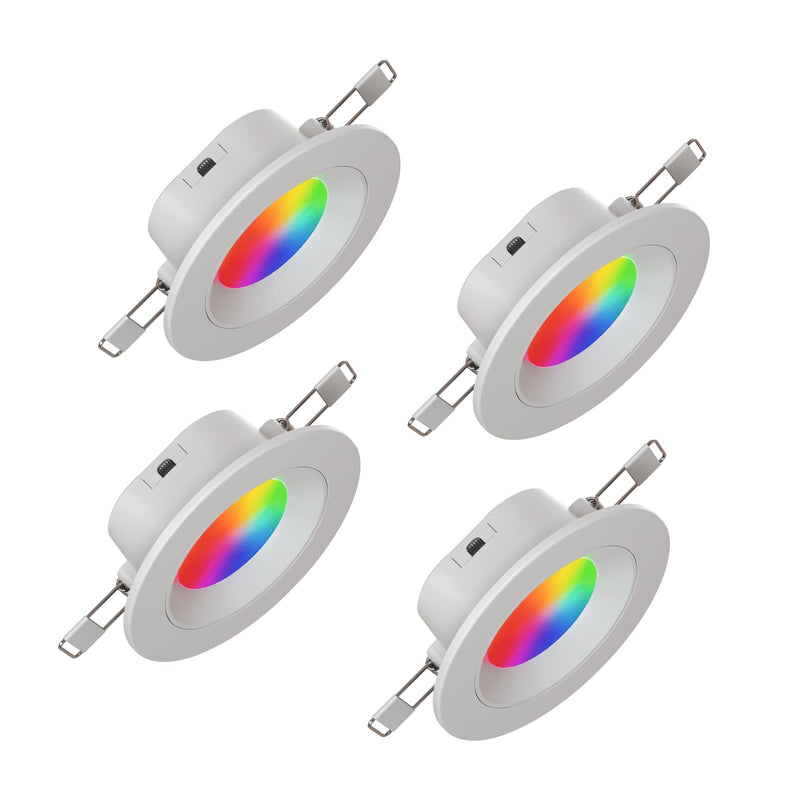 Nanoleaf - Essentials Smart Downlight Matter - 4Pk (Nf080D02-4W3)