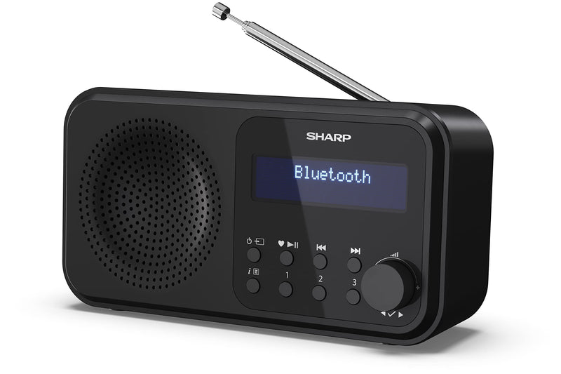 Sharp - Tokyo Portable Digital And Fm Radio - Black Midnight